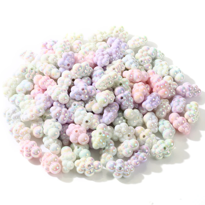 

30 шт. красочные акриловые бусины в форме облака, фокусные бусины для DIY, цепочка для пустышек, детские украшения, ожерелье, удобное изготовление игрушек