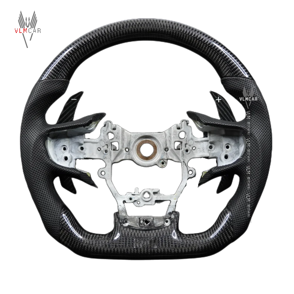 Custom Carbon Fiber Steering Wheel for Lexus ES250 ES300h ES350 2020 Direct Fit Alcantara Leather Grip Sport Design Racing Style