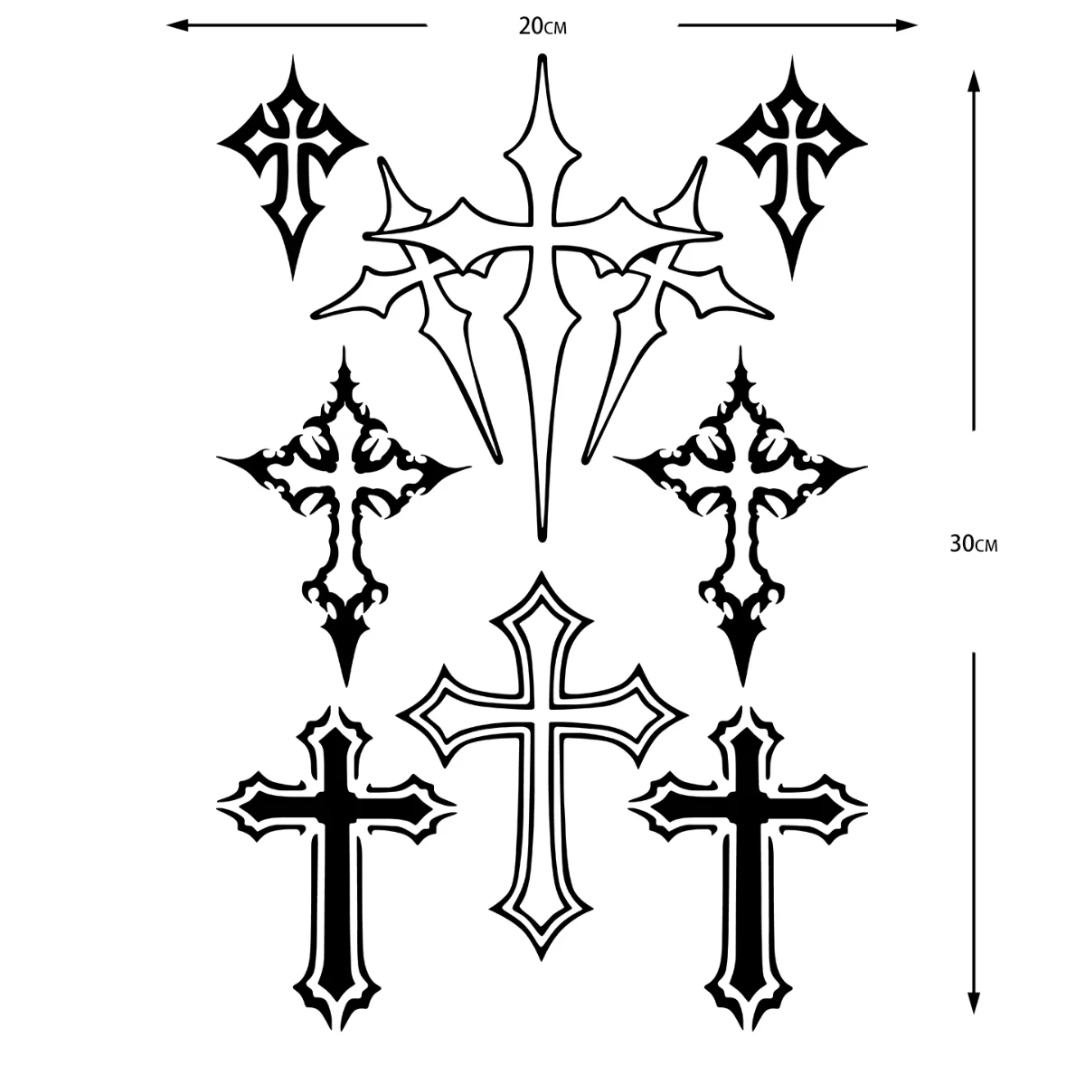 AliExpress NONE Gothic Cross Claw Mark Reflective Motorcycle Stickers Moto Bike Helmet Body Decor Vinyl Decals Accessories For KTM Duke 125 790