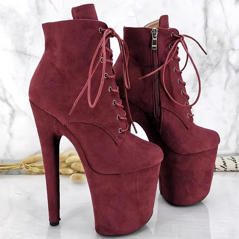 

New Fashion 20CM/8 Inches Pole Dancing Shoes High Heel Platform Women's Modern Boots