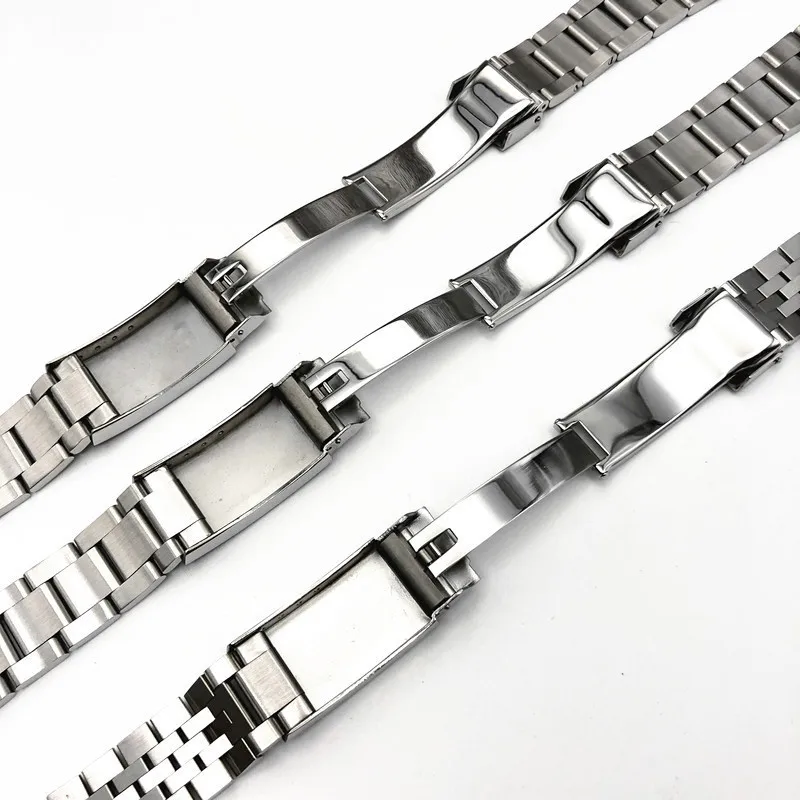 أشرطة ساعات يد 316L الفولاذ المقاوم للصدأ الفضة المحار نمط سوار 19 مللي متر حزام ل سيكو 5 (SNXS73 75 77 79 80 81 SNFF05 SNXG47) J1/K1