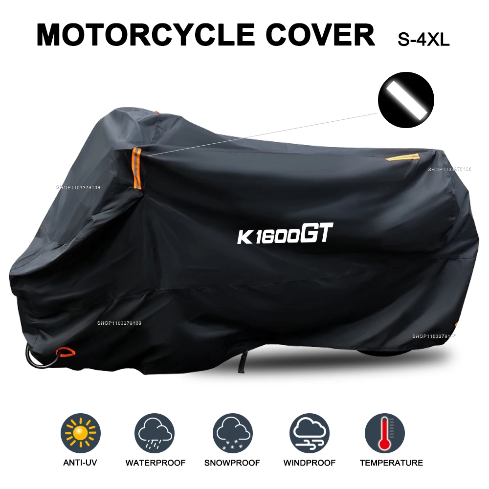 For BMW K1600GT K1600GTL K1600 GT GTL 2011-2023 Motorcycle Cover Waterproof Dust UV Protective Scooter Motorbike Rain Cover
