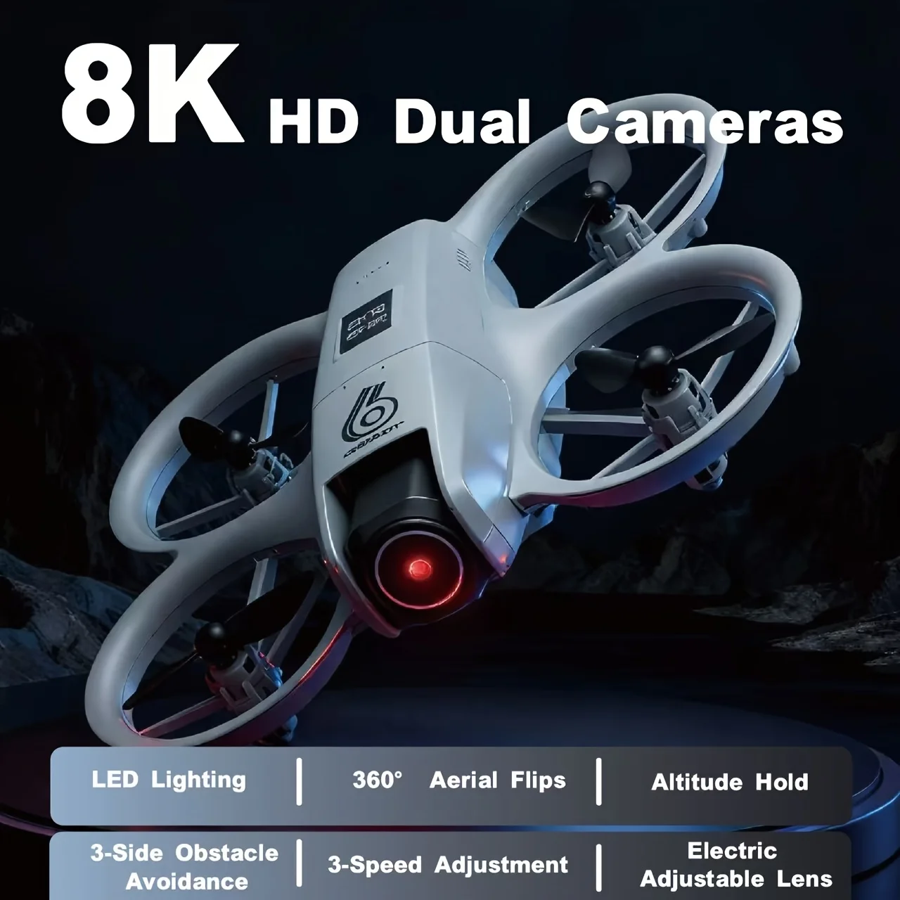 

Новый дрон 2026 года: профессиональный квадрокоптер 8K HD с экраном управления, бесщеточный, мини-БПЛА