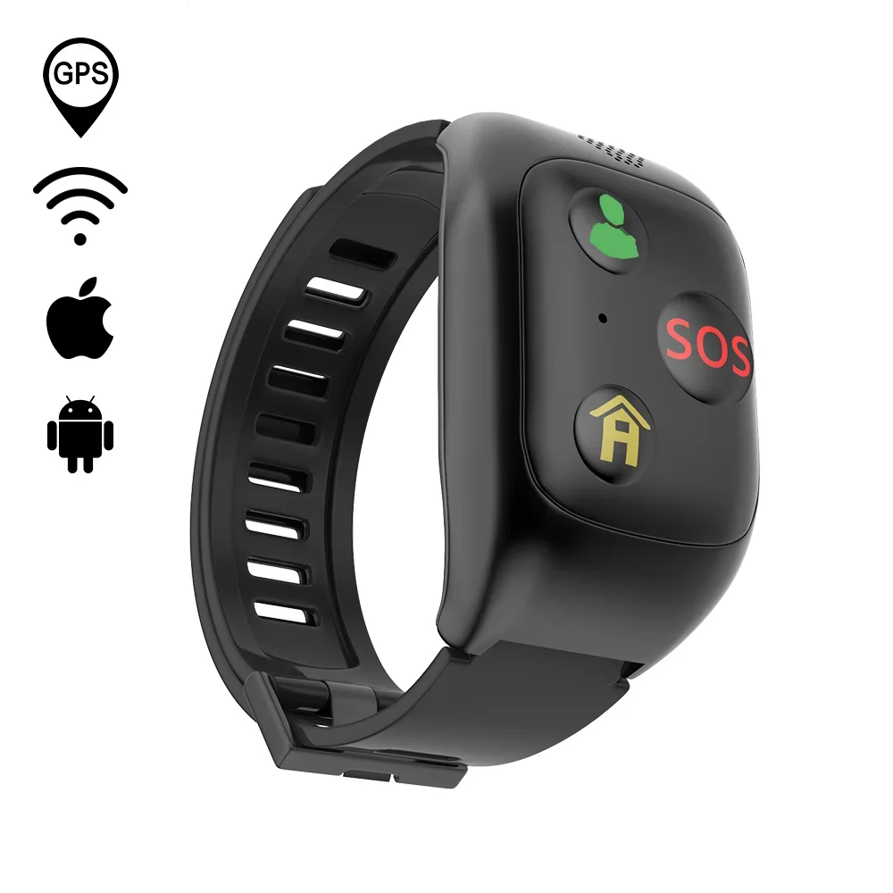 GPS detector smart pedometer tracking watch phone for elder with loud speaker : SIFGPS-1.1