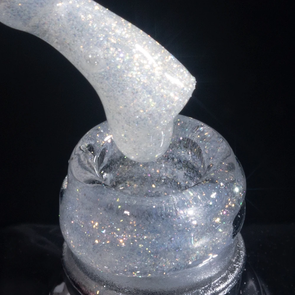 طلاء أظافر جل كودي ، معطف علوي لامع ، شبه دائم ، لامع بالأشعة فوق البنفسجية ، جل فضي علوي ، طلاء ، مانيكير ، فن الأظافر #3