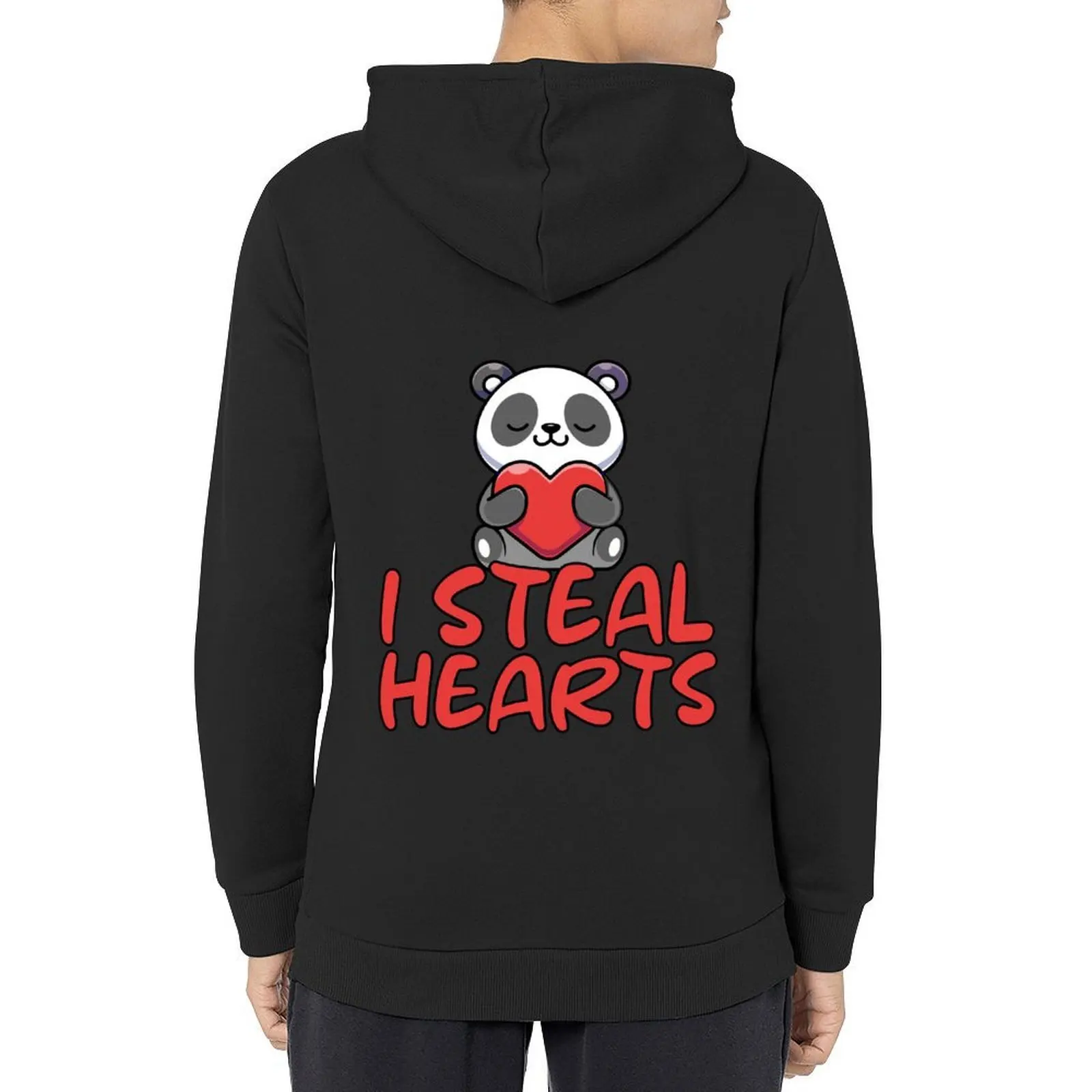 

Women I Steal Hearts Panda Valentines Day For girls Boys Youth Hoodie korean style clothes fashion men hoodie