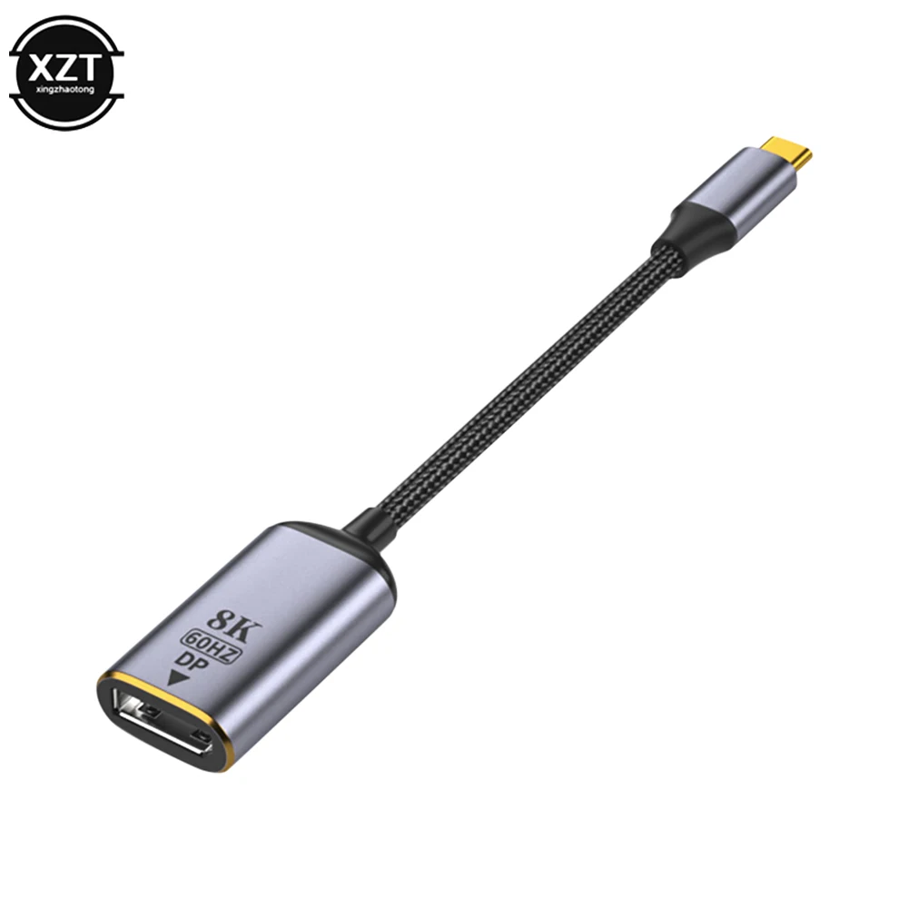 نوع C إلى HDMI-متوافق/DP/mDP محول قابس مهايئ الإسقاط 8k 60 هرتز USB C ذكر إلى أنثى لشاشة عرض فيديو عالية الدقة