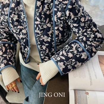 여성용 레드 퀼트 패딩 덕 다운 짧은 코트, 두꺼운 패딩 재킷, 블랙 크롭 하라주쿠 패션, 겨울 아우터 2024 