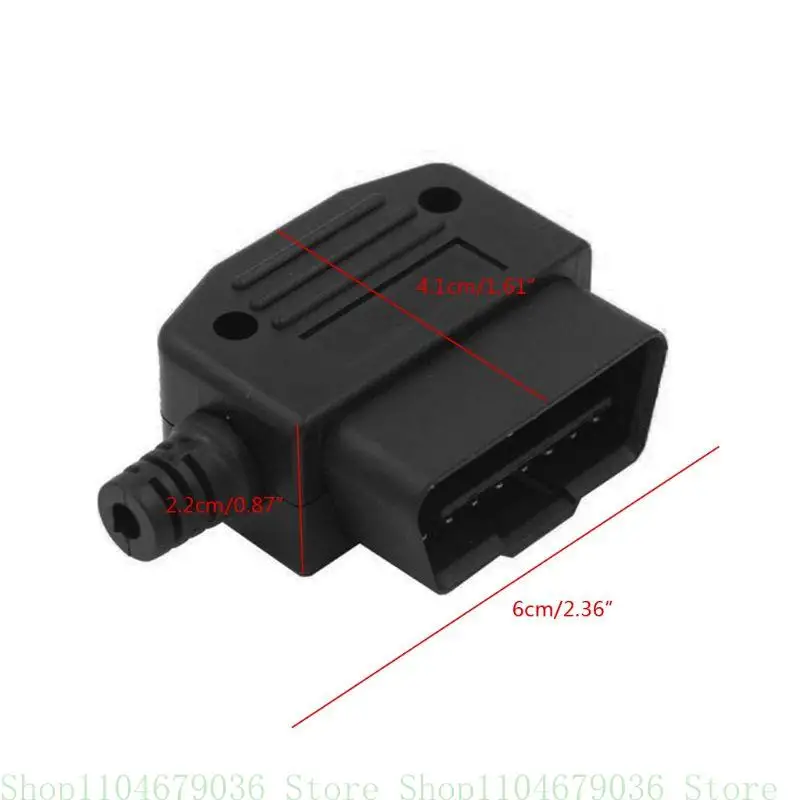 Universal OBD-II OBD2 Truck 16 Pin Automotive Repair Tool Male Extension Cable Diagnostic Extender Cord Adapter Scanner