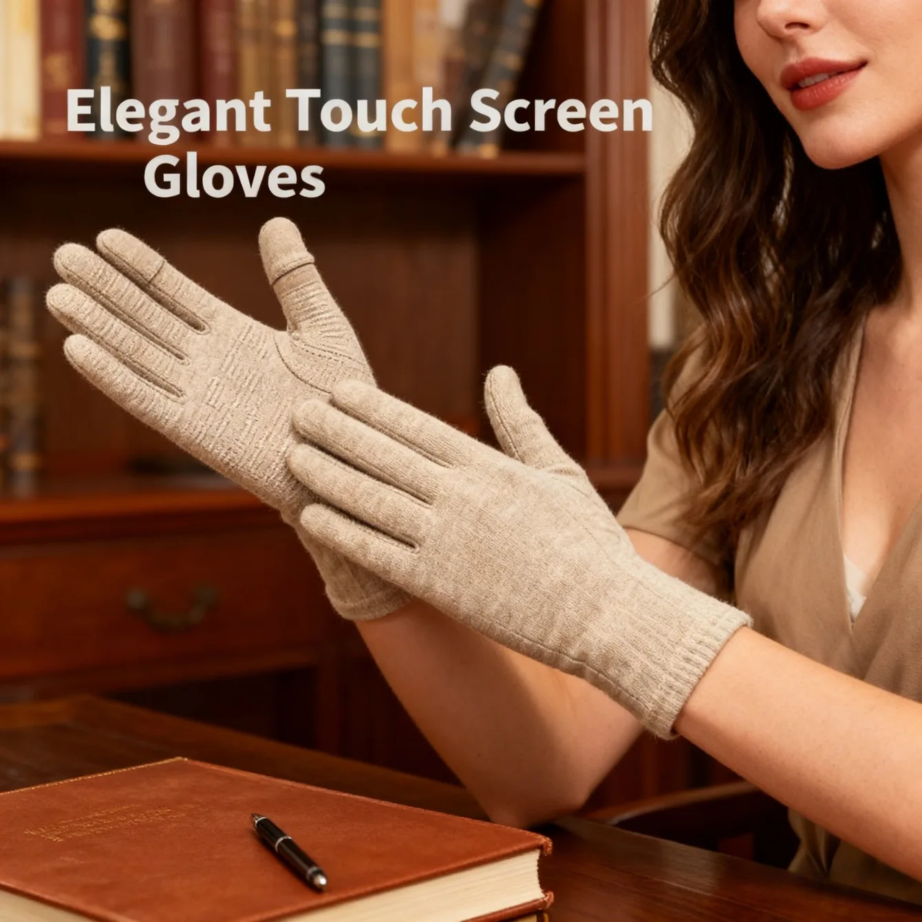 قفازات تزلج تعمل باللمس للجنسين - طبقة قاعدة حرارية رفيعة مقاومة للرياح للتزلج وركوب الدراجات والرياضات الخارجية