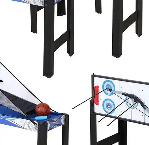 Custom Factory Hot Sale Cheap 5 In1 Multi-Function Game Table Basketball Archery Billiard Air Hockey Pingpong Game Indoor