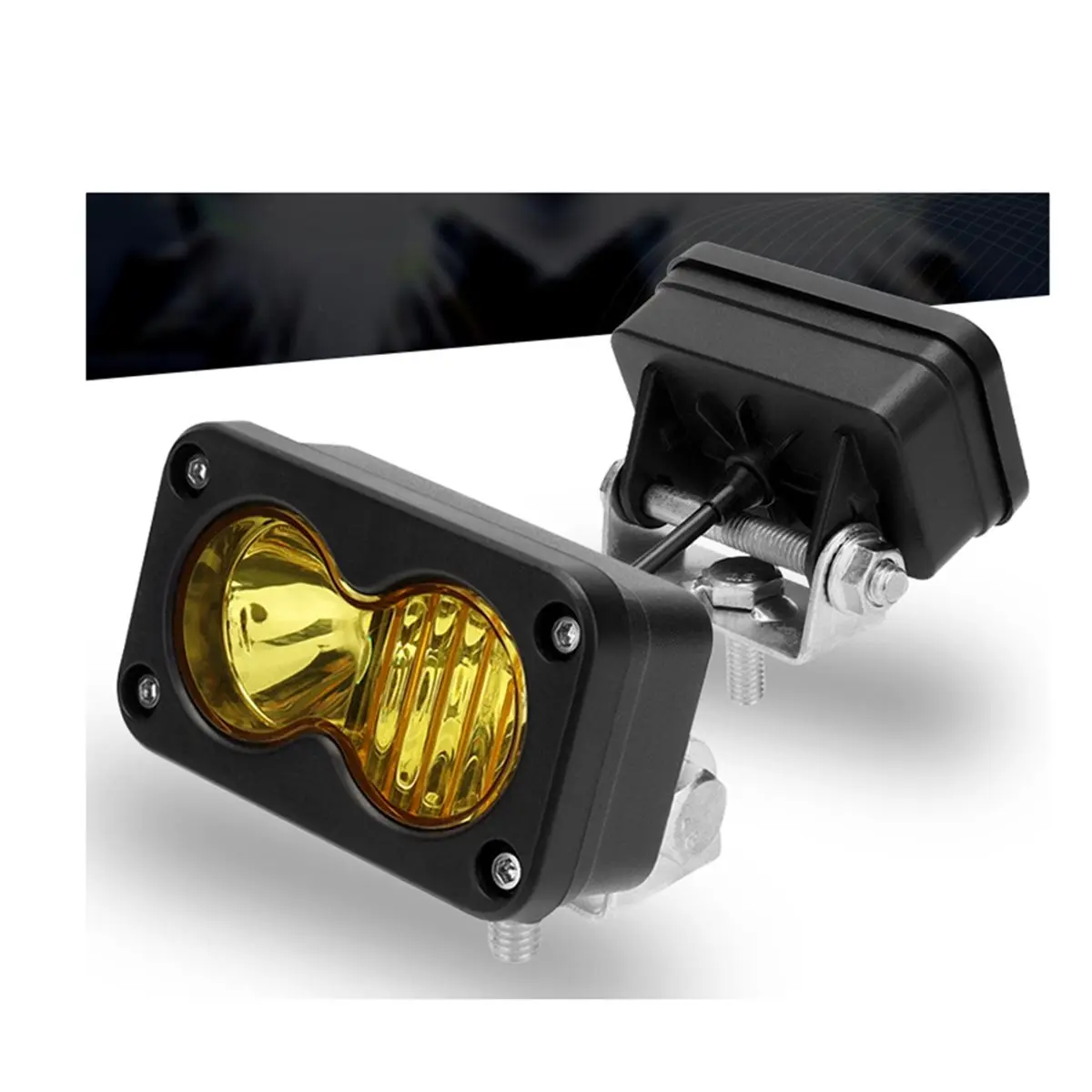 sur-ron-segway-x260およびtalaria用互換オートバイledヘッドライトキット、フラッドライトポッドコンボキット（黄色ライト）