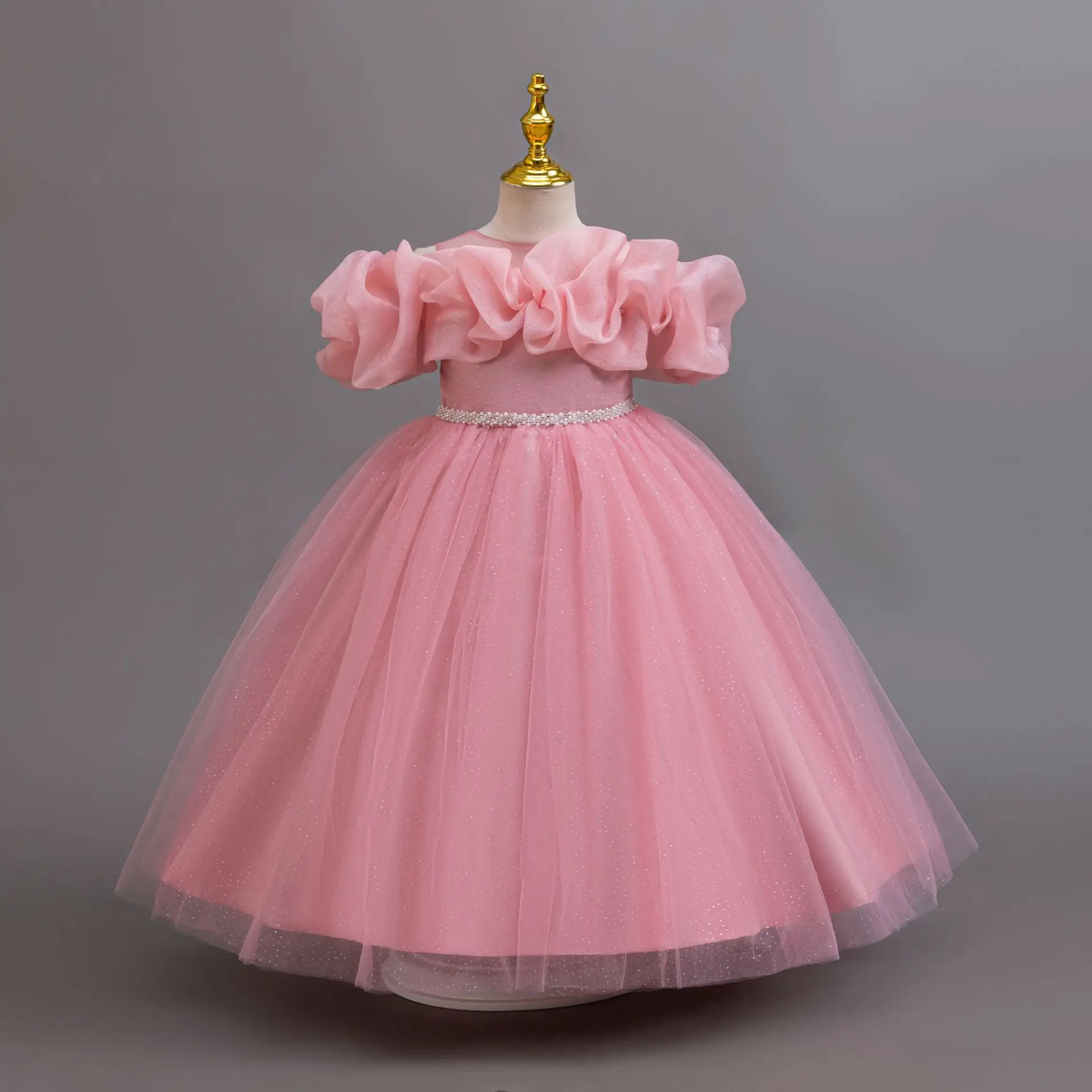 N85 Sweet Memory Kids Dress Children's Flower Girl Dresses Princess Dresses Banquet Party Piano Performance Dresses