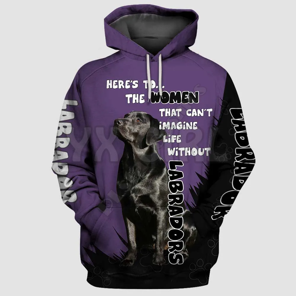 Sudadera con capucha con estampado 3D de "That Can't Imagine" para hombre y mujer, Jersey Unisex con estampado de Labrdors, chándal informal de calle divertido para perro