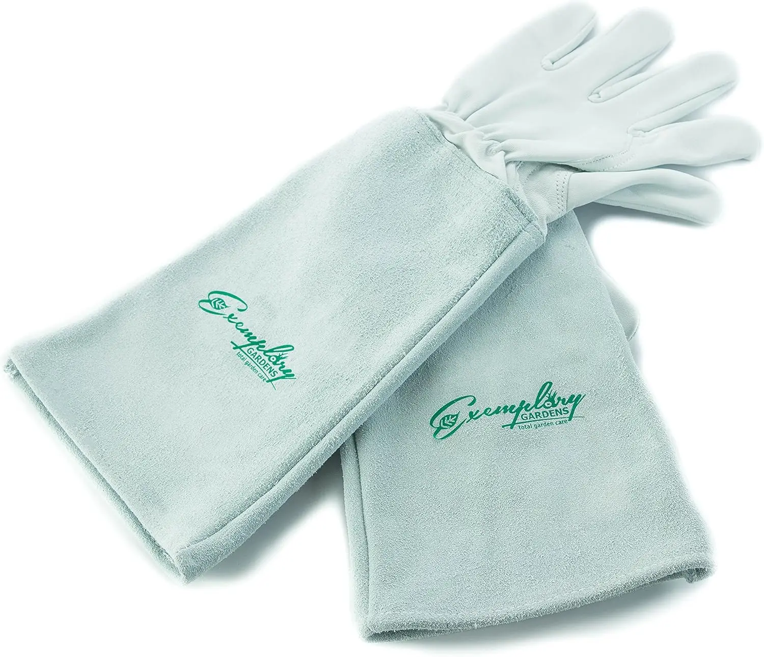 

Thorn Proof Goatskin Leather Gardening Gloves with Gauntlet for Men and Women, Extra Large, Natural