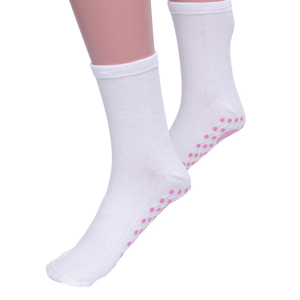 

Self heating Socks for Men Relaxation Feet Anti slip Dots Yoga Therapy Health Sock Slip on Slippers Far