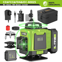 LFINE 16 Lines 4D Laser Level 360°Self-leveling Laser Level Horizontal and Vertical Cross Super Powerful Tools Green Laser Beams