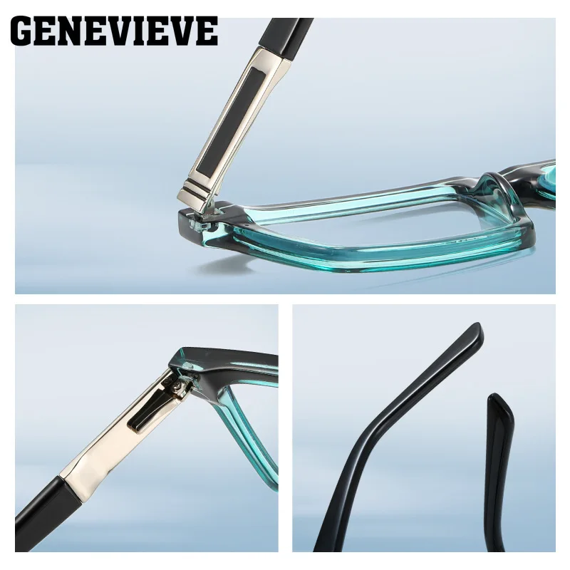 جنيف نظارات قراءة جديدة وبسيطة للرجال مخصصة فوتوكروميك مضادة للضوء الأزرق يمكن تخصيصها وصفة طبية #4