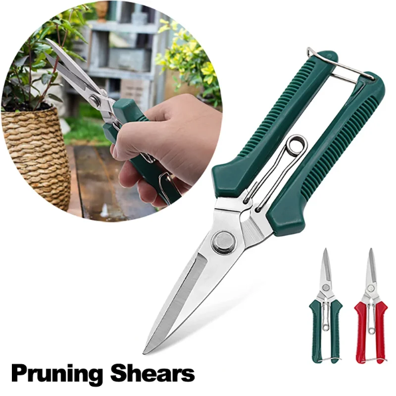 

Sharp Garden Tools Secateurs Bonsai Shears Metal Gardening Scissors Pruning Tool Fruit Picking Weed Household Potted Hand Cutter
