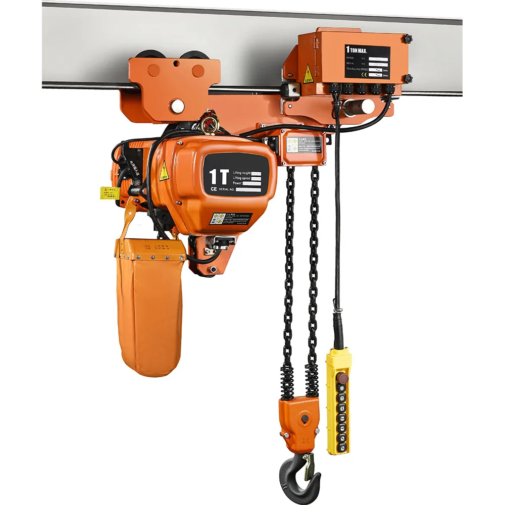 

Industrial Electric Chain Hoist 3 Ton Capacity With Electric Trolley Excellent Lifting Equipment Factory Price
