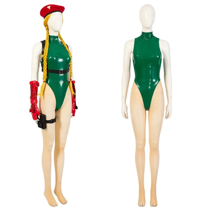 

25COSZentai Street Fighter Cammy White Cosplay Costume Bodysuit Hat Game Role Play Uniform Halloween Christmas Carnival Sexy Wom