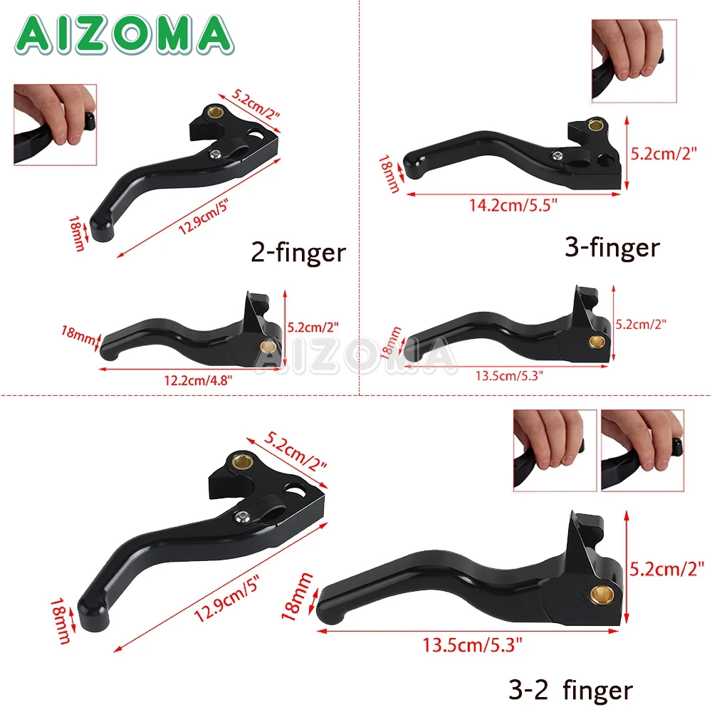 Motorcycle Short/Long Cafe Racer Handle Bar Brake Clutch Lever For Harley Sportster XR1200 XR1200X XL 883 1200 C/N/R/L 2004-2013 view 2