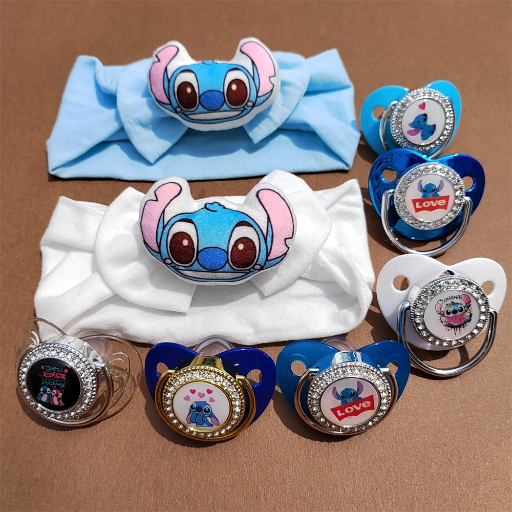 2023 Luxury Baby Pacifier Holder Stitch Boy Baby Socks Turban Baby Shower Gift Newborn Baby Gift Set Mother and Baby Supplies