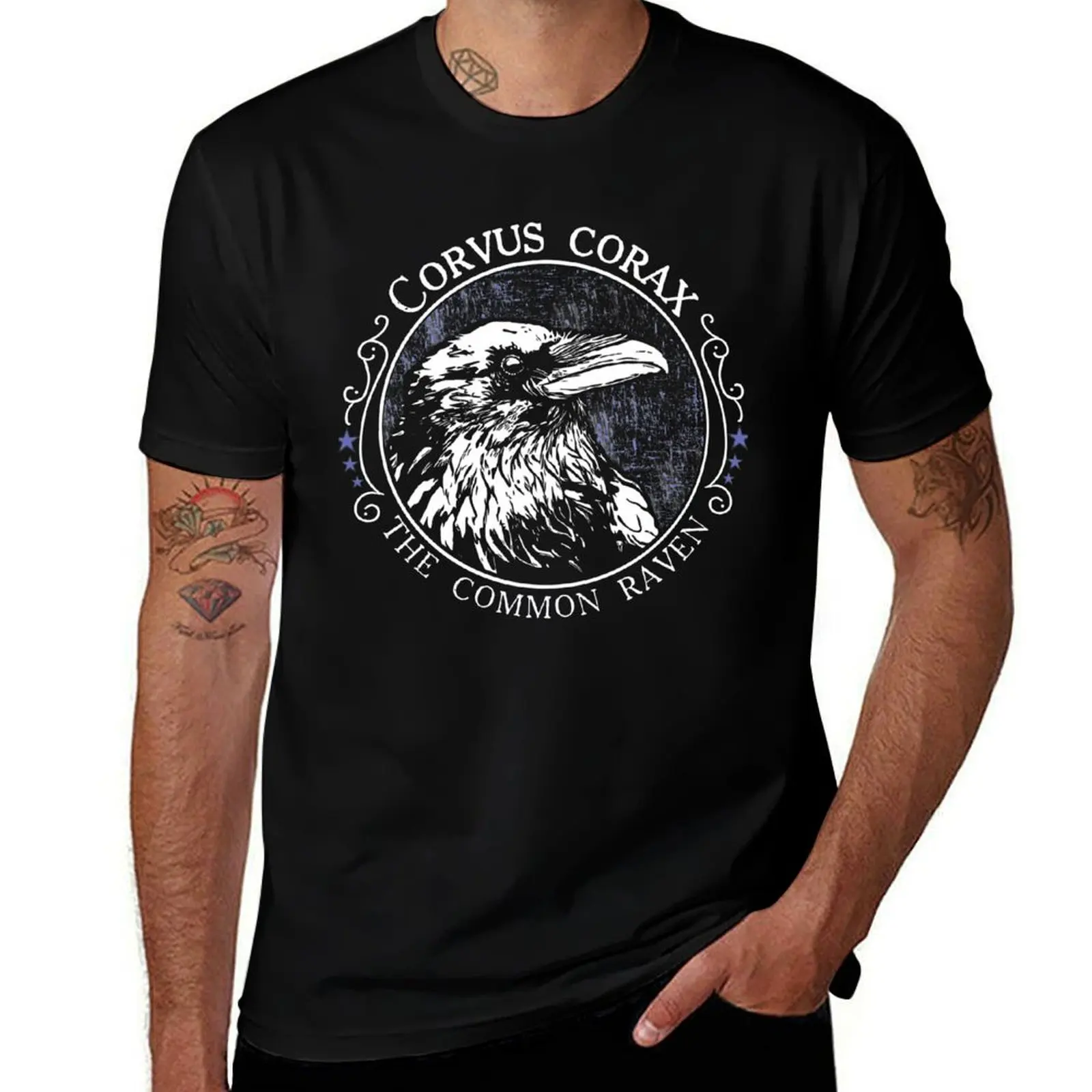 Corvus corax - Футболка «Обычный ворон» больших размеров, универсальная футболка