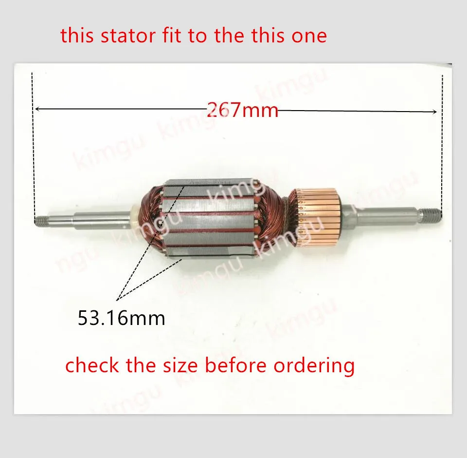 Stator  220-230V 1004481-01 Replace For Dewalt DW735 diameter  54.75mm  fit to ARMATURE DW735 514007-99