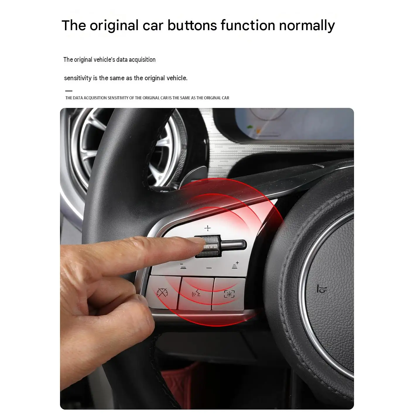 [Fast Shipping] GWM TANK400 Z/T Aluminum Alloy Steering Wheel Button Patches