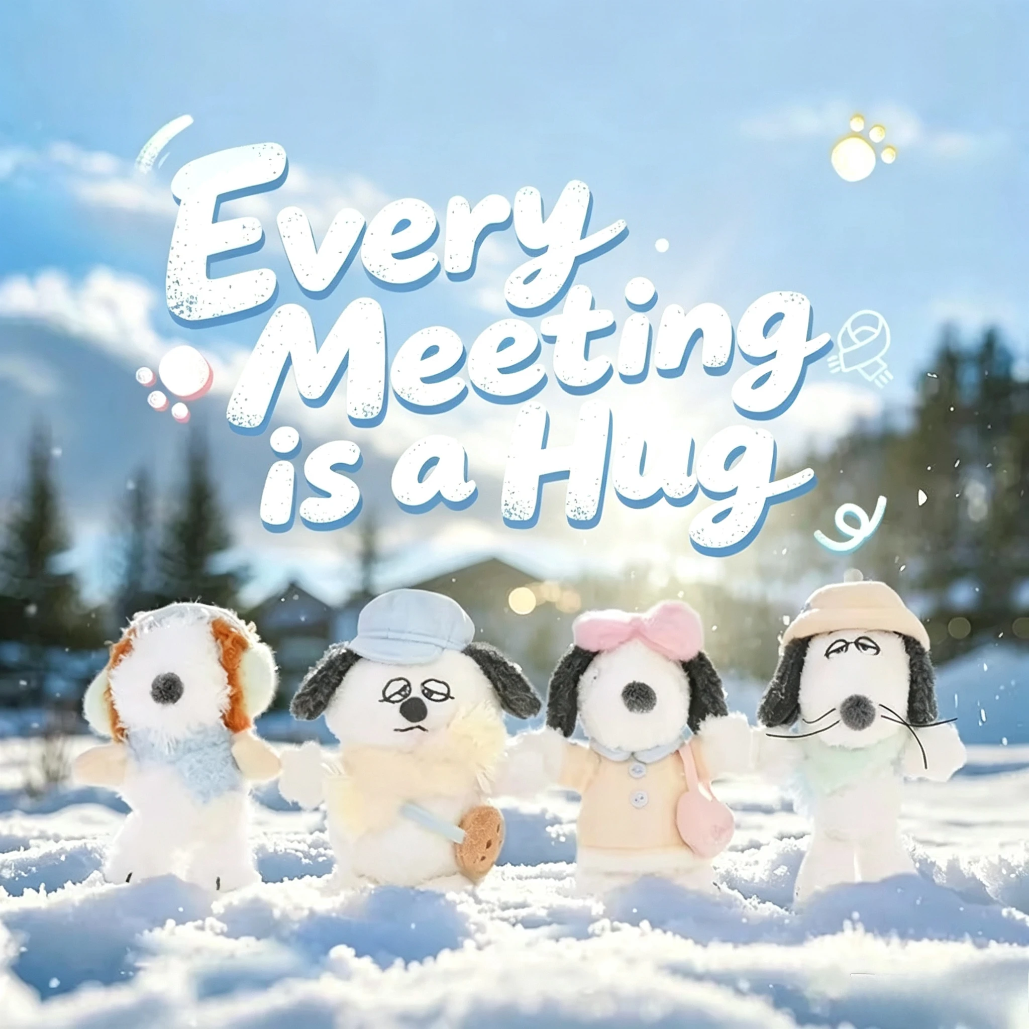 Every Meet Hug Collection Snoopy Olaf Pendant Plush Doll Bag Pendant Cute cartoon decoration Hanging ornaments