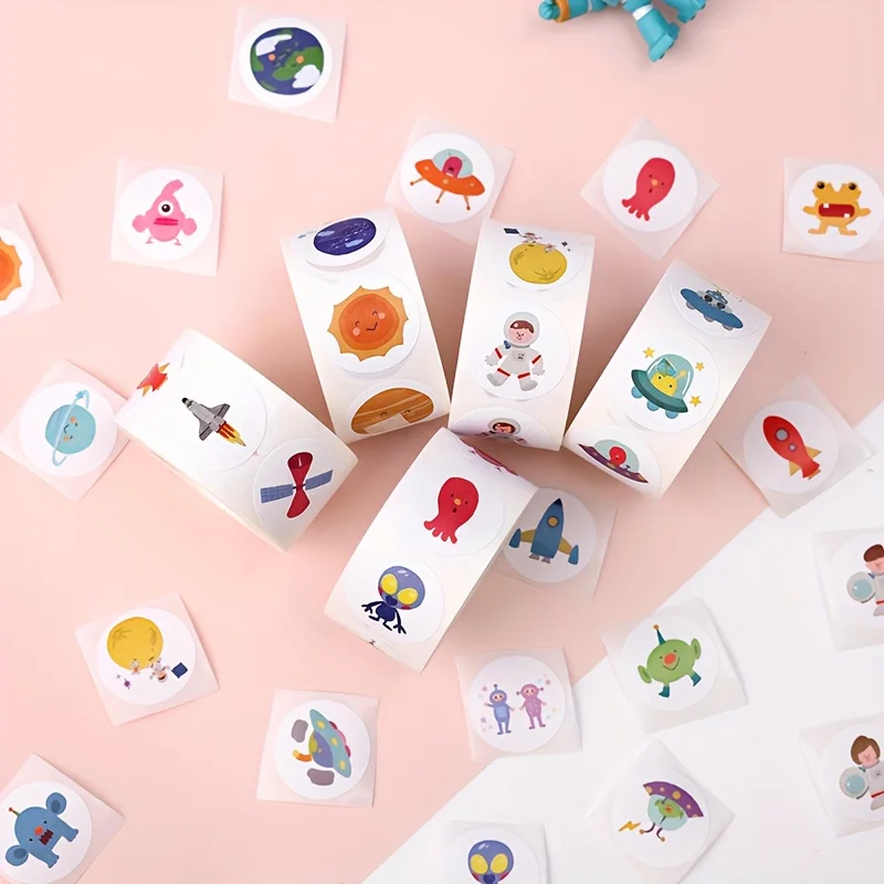 

Наклейки на хору Вселенной, круглая уплотнительная наклейка, упаковка для выпечки, конверт, поздравительная открытка, изысканная подарочная коробка [декоративные наклейки]