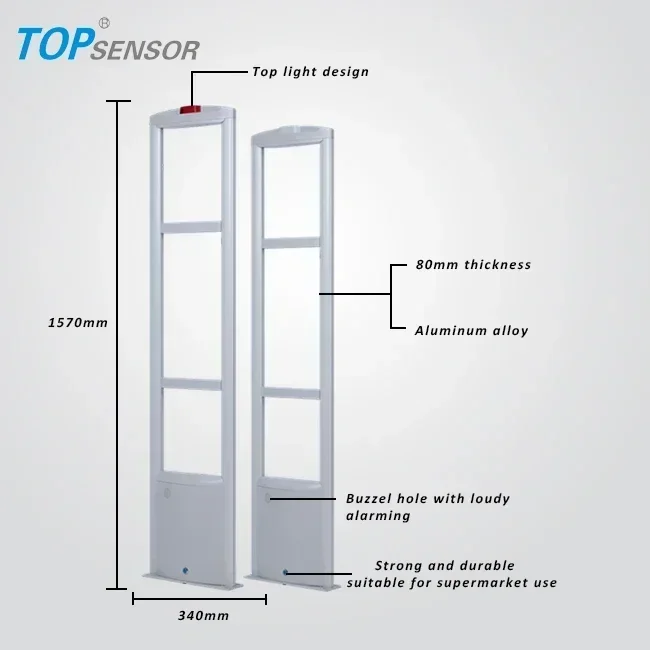 Retail Shop Gate Security Alarm Sensor Antenna EAS RF Security Products Loss Prevention System