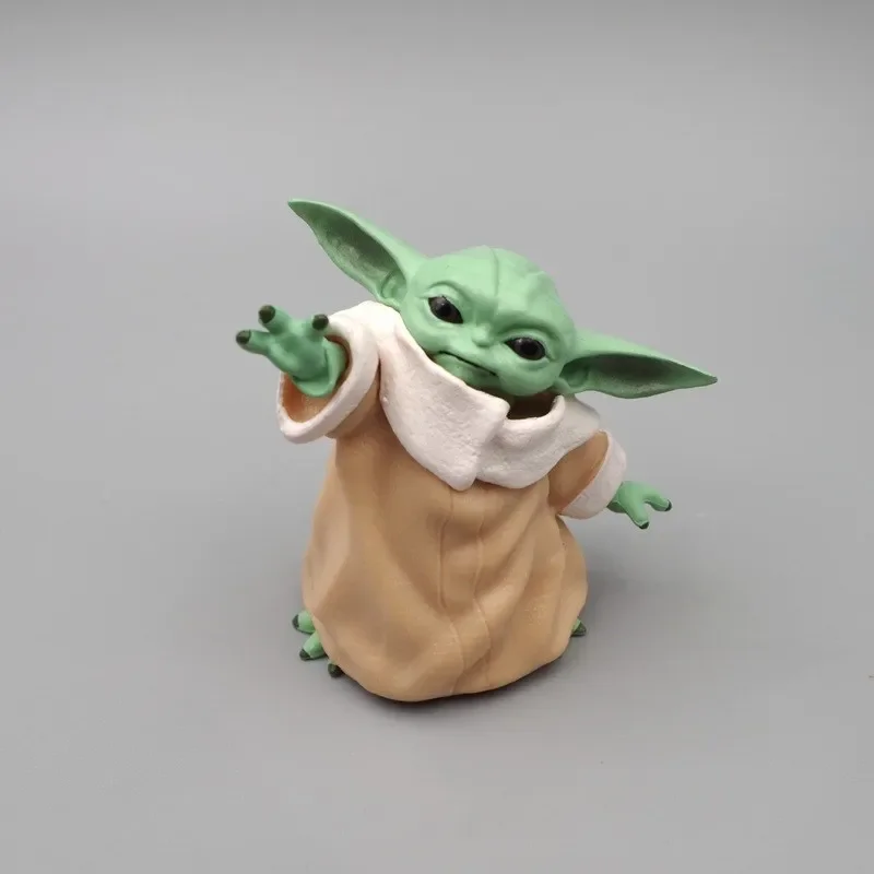 Boneco de Ação Articulado Anime Wars Yoda Bebê, Modelo Kawaii para Decoração de Mesa, Brinquedos da Moda, Presentes Surpresa para Fãs em Festivais