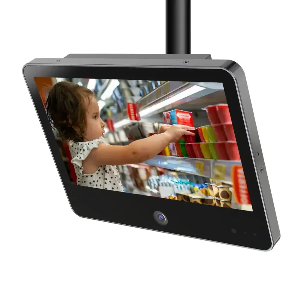 

13.3 inch IP Public View Monitor Built-in HD Camera Multimedia Player Theft Features for Supermarkets and Retail Environment