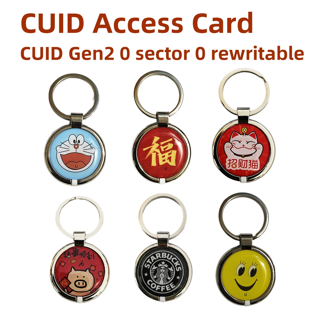 Gen2 CUID Changeable Key Card 13.56MHz Epoxy Card  Android App MCT Modify UID Rewritable Block 0 Writable Card cuid access card