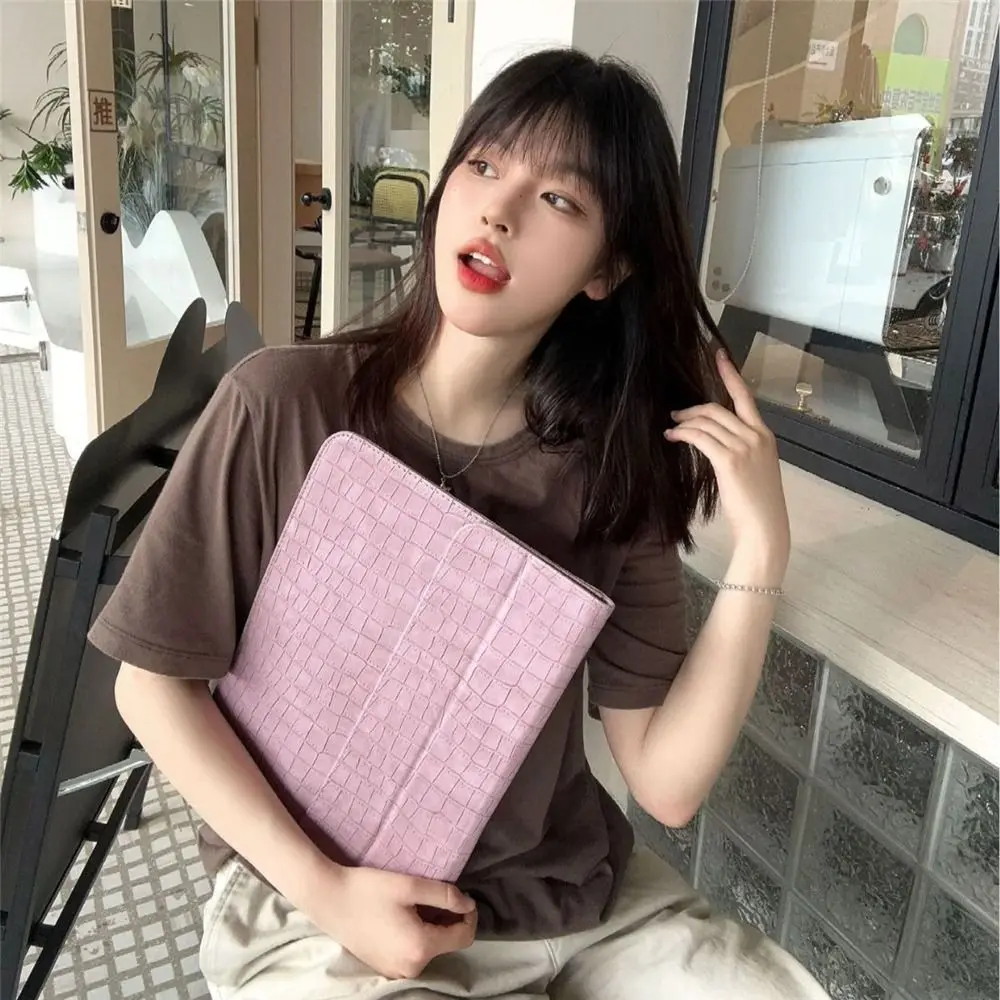 Leather Pattern Design Laptop Sleeve Carring Case 13 13.3 14.1 15.6 Inch Tablet Notebook Pouch for Lenovo Dell LG16