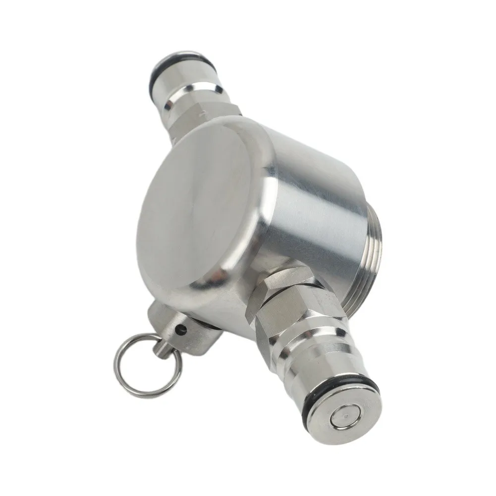For Home Bar Tapping Black Slim Dual-Ball Lock Leak-proof Beer Dispenser Homebrewing High-strength Stainless Steel