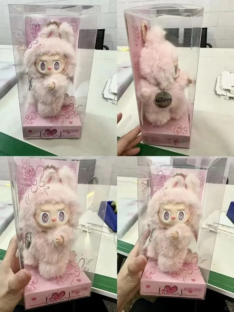 

Labubu Pink Angel High Quality Diy Doll Handmade Sewing Blind Box Kawaii Macaron Vinyl Doll Angel In Cloud Figures Pendant Gifts
