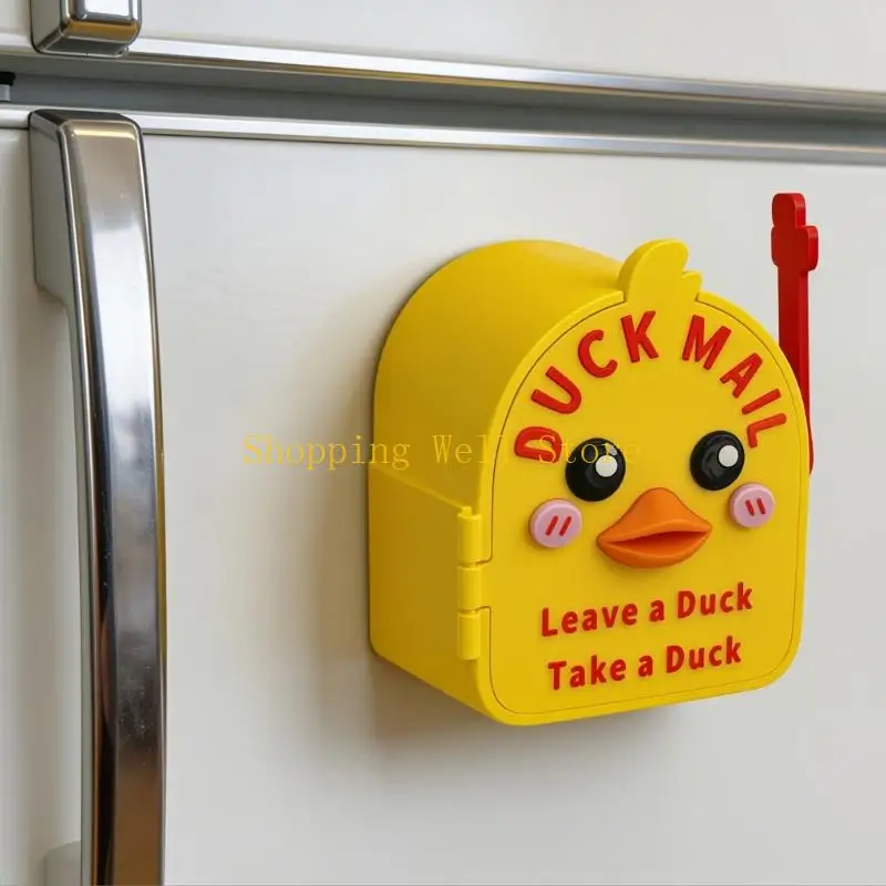 KX4B Magnet Cruising Duck Refrigerator Magnet 3D Printed Strong Adhesive Removable for Refrigerator Home Kitchen Decoration
