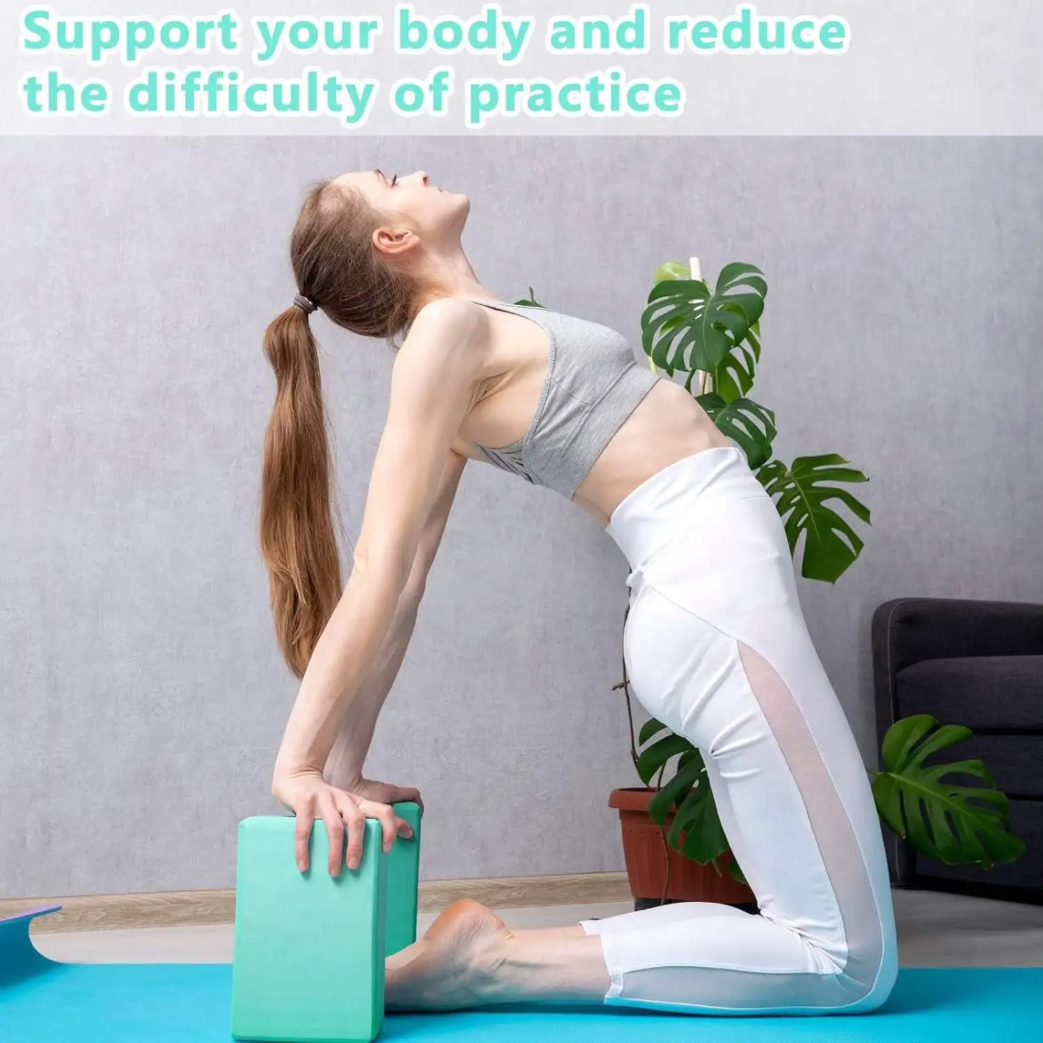 Premium Formfit EVA Yoga Brick Portable for Arm Extension Seat Height Pose Deepening Custom Color & Logo Low MOQ