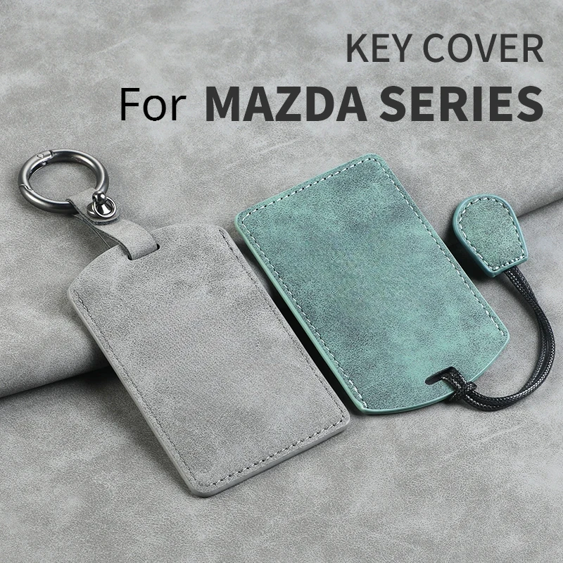 New Leather For Mazda 3 5 6 8 M8 CX-7 CX-9 Car Card Key Holder Protector Smart Card Case Cover Full Cover Auto Accessories