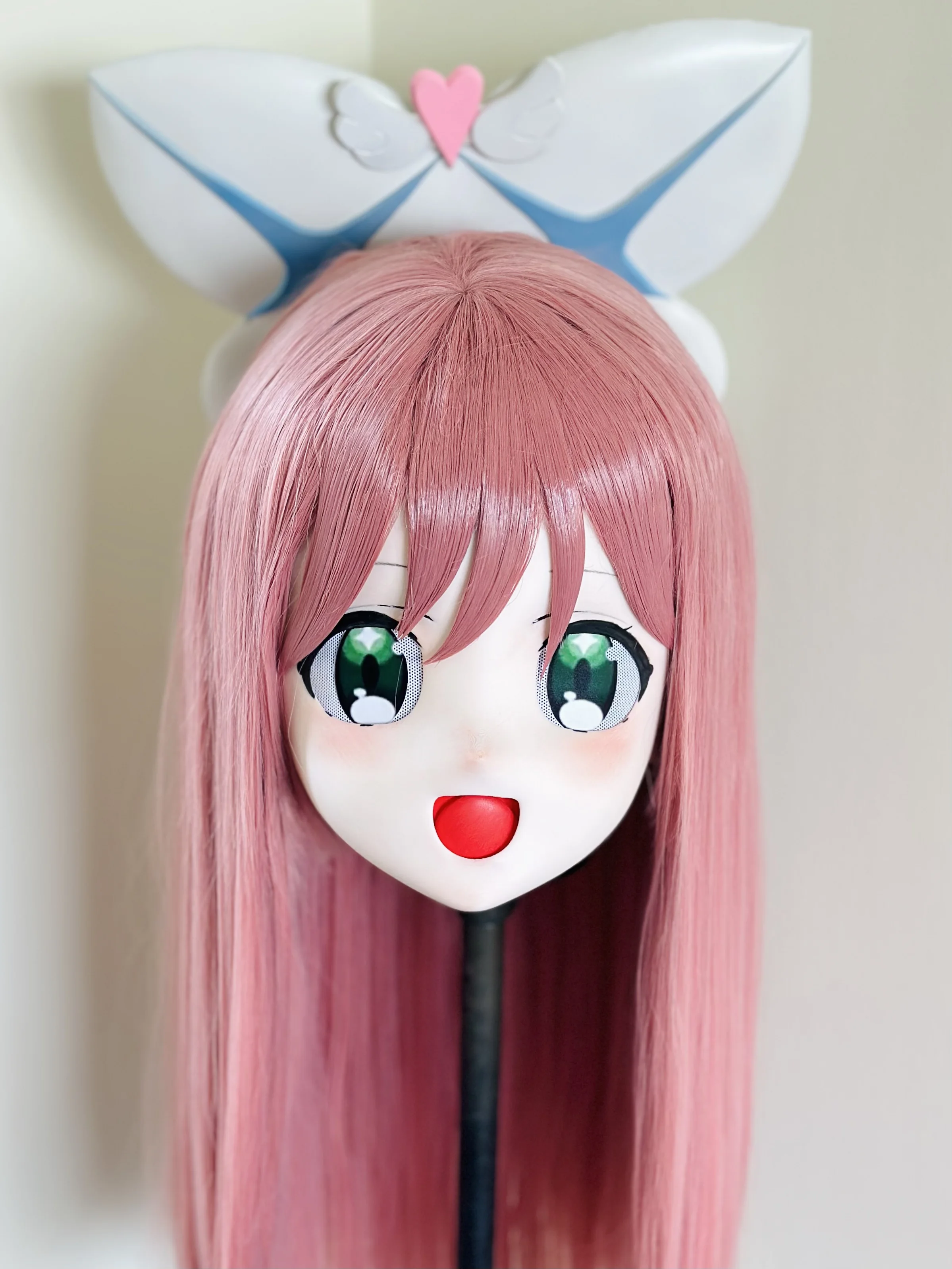 

(XYQ118)Customize Character Crossdressing Female/Girl PLA Full Head With Lock Anime Cosplay Japanese Animego Kigurumi Mask