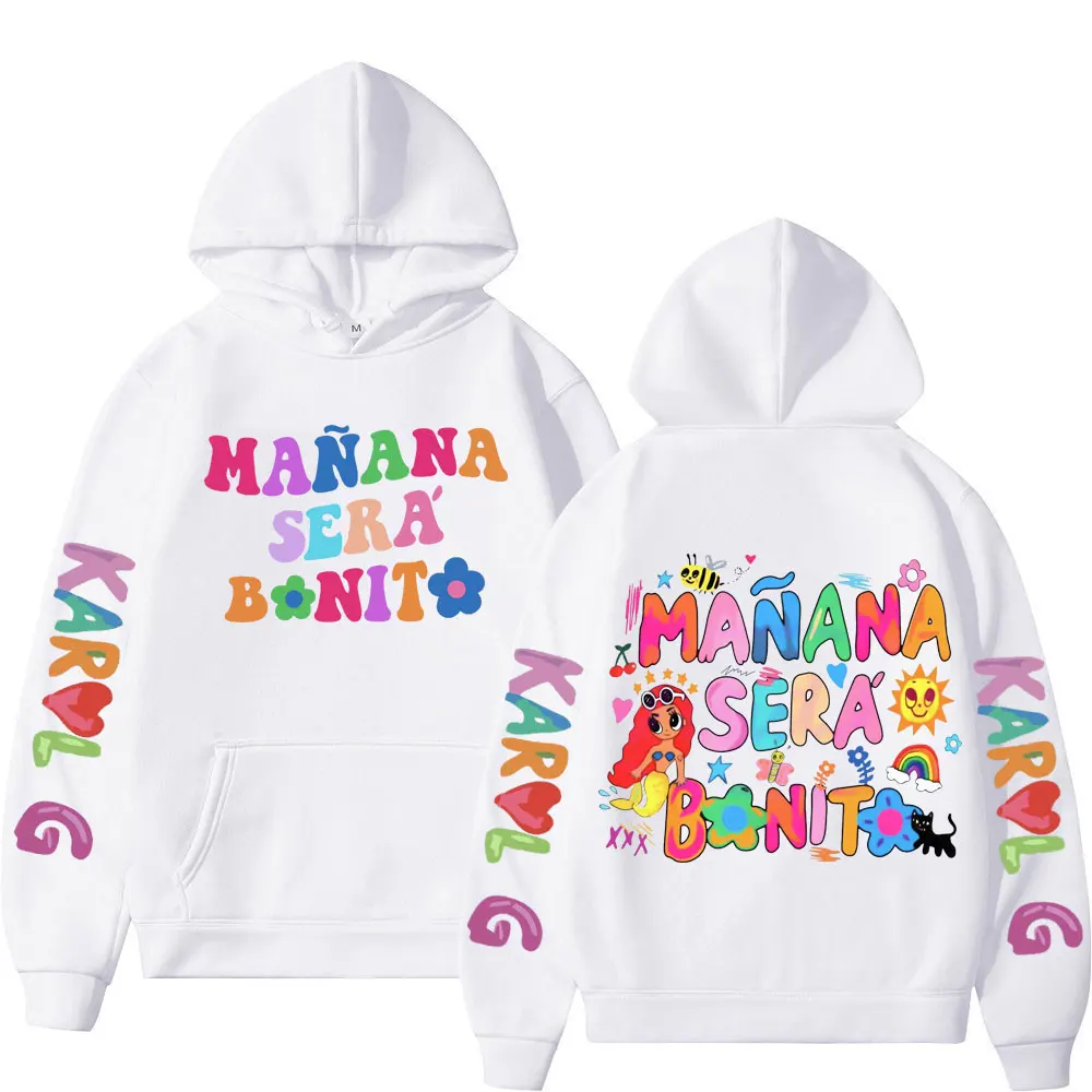 

Singer Karol G Music Album Manana Sera Bonito Graphic Hoodie Men's Women's Trend Hip Hop Sweatshirt Fashion Aesthetics Pullovers