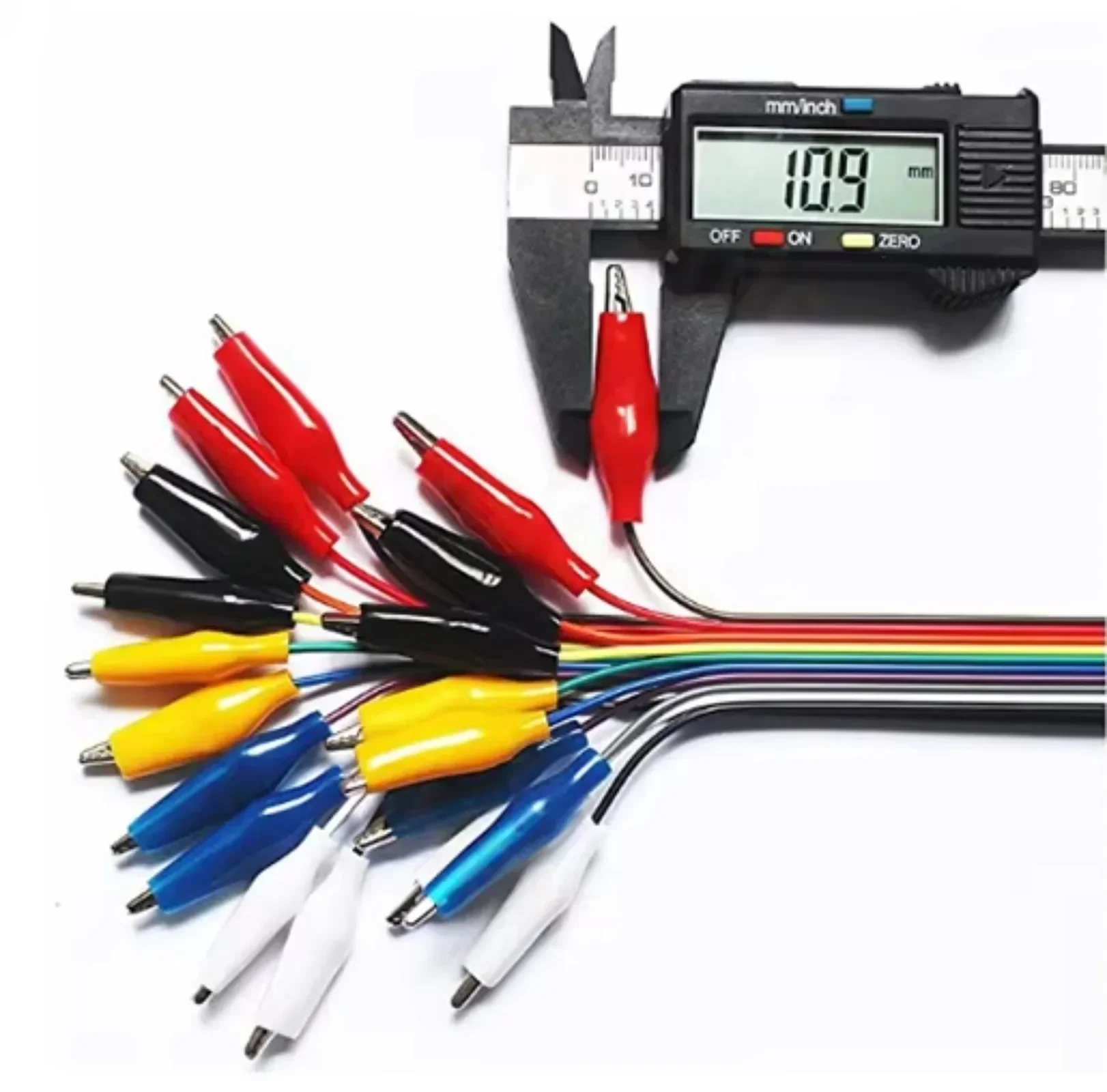Cable Breadboard Jumper Wire 10pin 20cm Male Female to 2 in 1 Alligator Clip for Micro:bit Test Lead