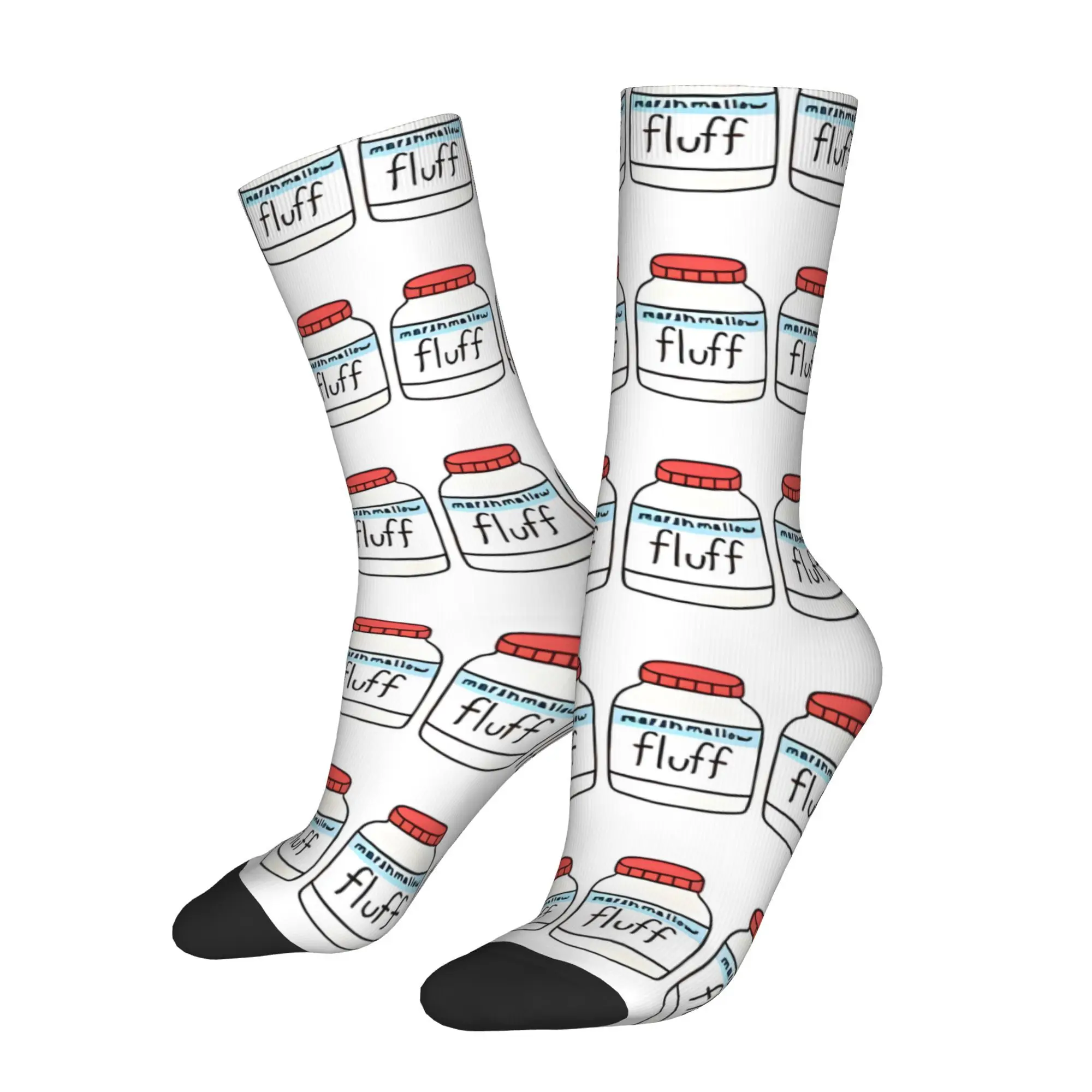 

Cute Marshmallow Fluff Sock Printed Man Polyester Fashion