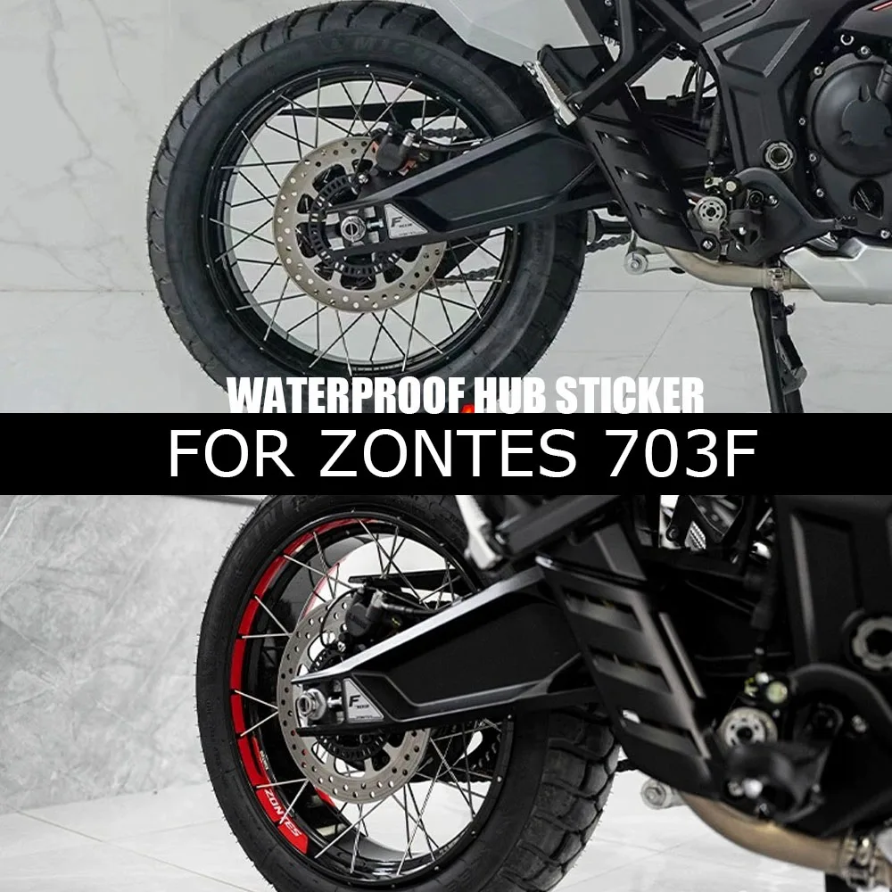 New For Zontes 703F 703 F F703 F 703 2024-2025 Reflective Motorcycle Wheel Stickers Rim Stripes Hub Decal Tape  Waterproof