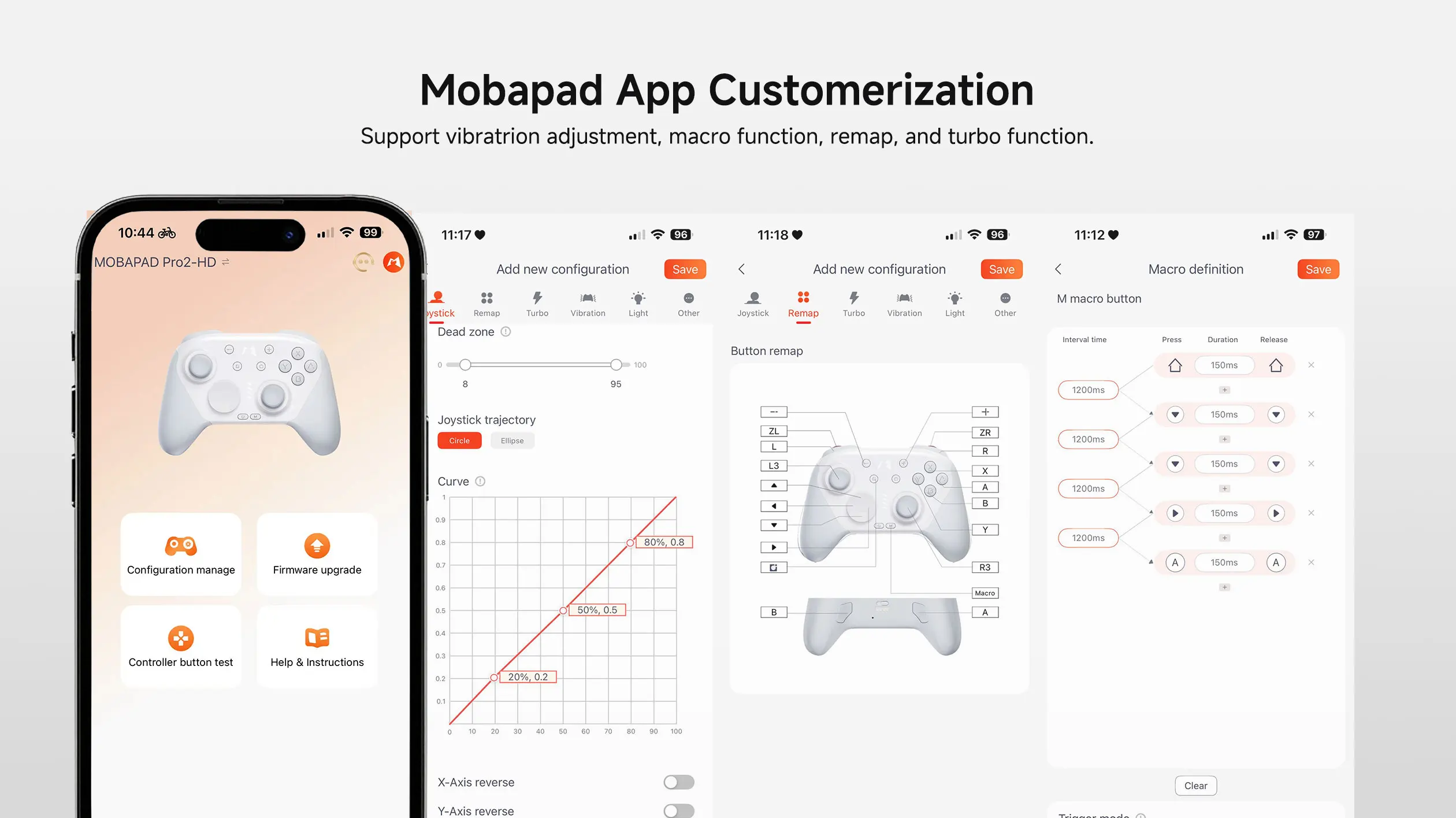 MOBAPAD CHITU 2 HD Mechanischer Spielcontroller für Nintendo Switch 1/2, PC, Android, iOS mit TMR Glide Sticks Gamepad – Detail 10