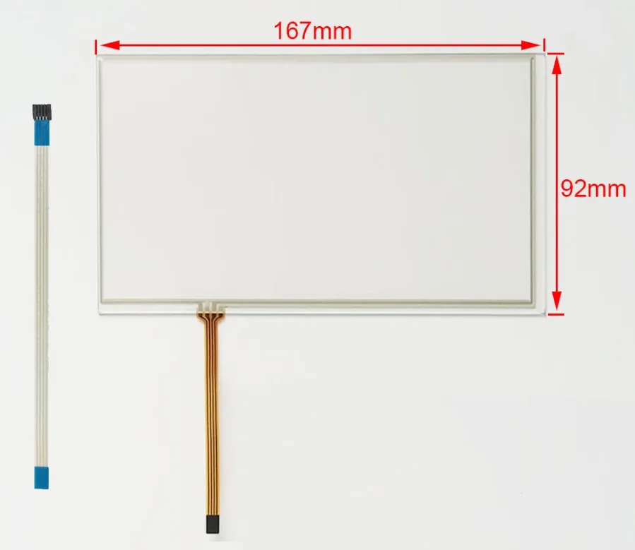 7 inch 4 Wire Resistive Touch Screen For JVC KW-AVX736 Touch Mode Display Panel 166*92 167*92mm