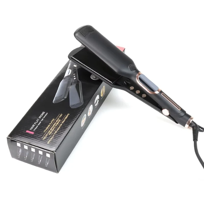 

Professional salon tools LCD flat iron wide float flat hair 250C ceramic coated hair straightener